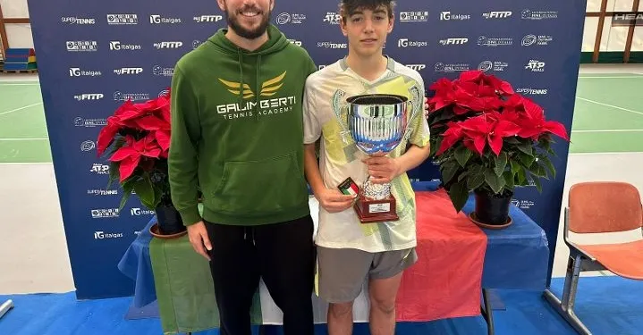 Federico Bertuccioli e Mattia Logrippo con scudetto