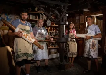 Da sinistra: Matteo, Giuseppe, Veronica e Riccardo Pascucci