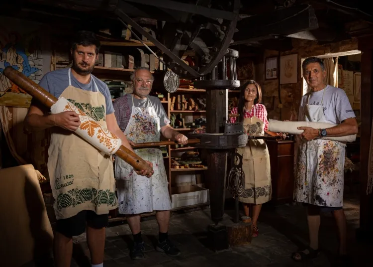 Da sinistra: Matteo, Giuseppe, Veronica e Riccardo Pascucci