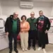 Andrea Piccioni e Marina Sardella e Luca Piccioni (padre, madre e fratello di Alessandra) presso lasede dello IOR di Riccione insieme al direttore dell’istituto Fabrizio Miserocchi.