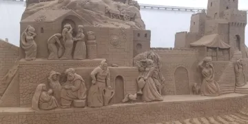 Rimini, presepi di sabbia