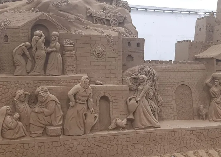 Rimini, presepi di sabbia