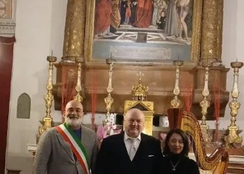 Il sindaco Filippo Sica con Gian Luca Pasolini e Monica Micheli