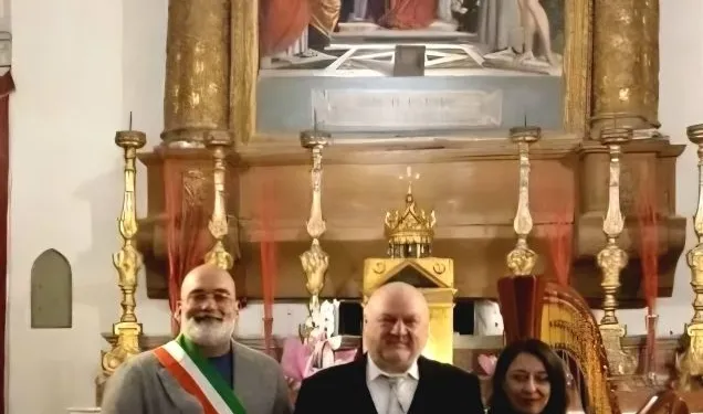 Il sindaco Filippo Sica con Gian Luca Pasolini e Monica Micheli (Foto Bruno Fabbri)