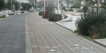 Il lungomare dissestato