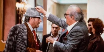 Marcello Mastroianni e Federico Fellini