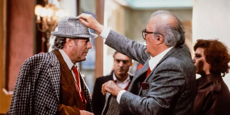 Marcello Mastroianni e Federico Fellini