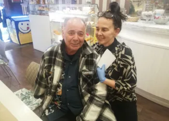 Giuseppe Cavalli con Angelina