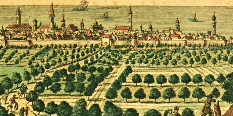 Incisione di Friederich Bernhard Werner, 1730