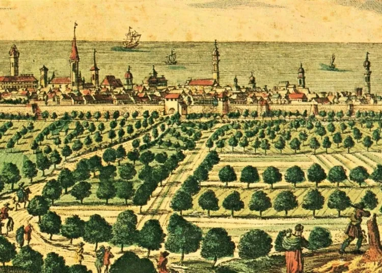 Incisione di Friederich Bernhard Werner, 1730