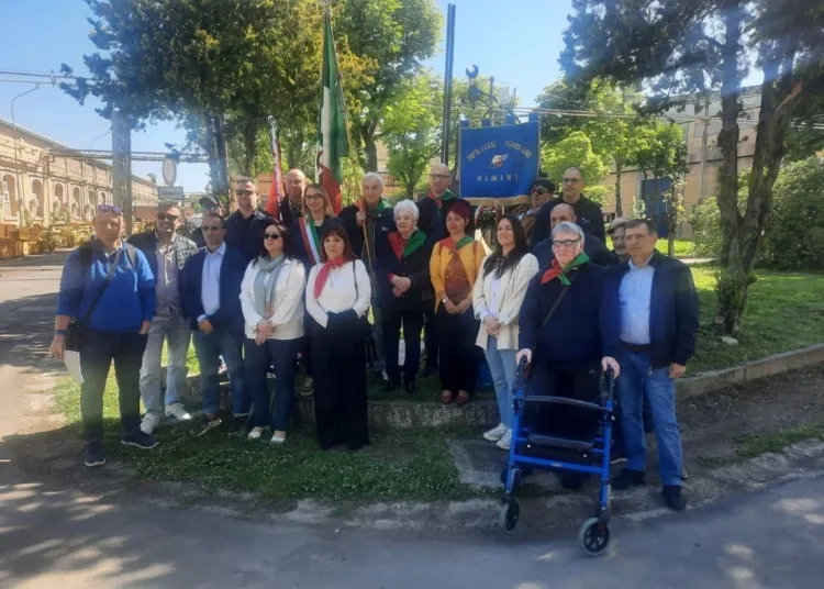 Cerimonia del 24 aprile alle Officina Manutenzione Locomotive di via Tripoli