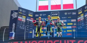 Emiliano Ercolani sul terzo gradino