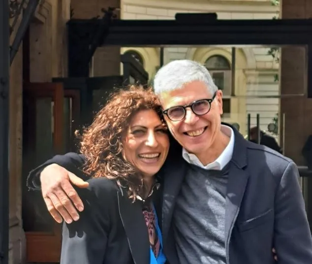 Matilde Tonini col babbo Marcello