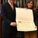 L'ambasciatore Girelli premia Anna Maria Ambrosini