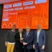 Da sinistra: Matteo Merlini, Responsabile Marketing e Digitalizzazione di RivieraBanca; Maria Letizia Guerra, Delegata all'Impegno pubblico dell'Università di Bologna - connessione scuole e collegamento Unibo; Fausto Caldari, presidente di RivieraBanca e Gianluca Metalli, CEO di Fattor Comune.