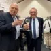 Il presidente di RivieraBanca Fausto Caldari col collega di Alba  Tino Cornaglia