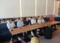 La presentazione del torneo. Da sinistra: Luca Amaducci, Gilberto Fantini, Federico Vaccarini, Giorgio Galimberti, Franca Foronchi, Elisabetta Bartolucci, Giovanni Nocita e Federico Bertuccioli