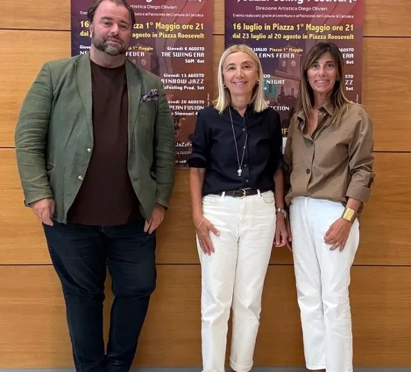 La sindaca Franca Foronchi, l'assessora Elisabetta Bartolucci, il direttore artistico Diego Olivieri