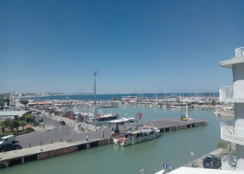 Cattolica, il porto visto da Gabicce Mare