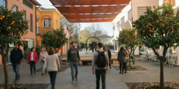 Piazza Matteotti, il rendering
