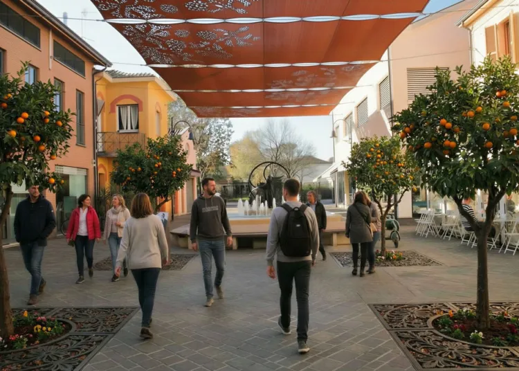 Piazza Matteotti, il rendering