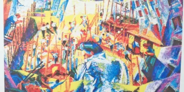 Umberto Boccioni, "La strada entra nella casa", 1911