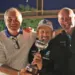 Pierpaolo Saioni dalla Valconca con il trofeo vinto per la 4^ volta, il presidente Francesco Morri a sinistra ed il segretario Mauro Bellamio