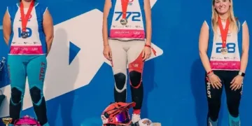 Ilaria Vanni sul terzo gradino